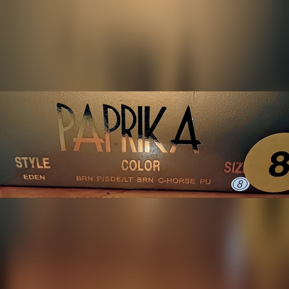 Paprika Pointed Toe Patchwork Mules~Women's Size 8 - Picture 5 of 6